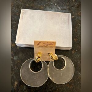 Women’s Kenneth Jay Lane couture clip on earrings